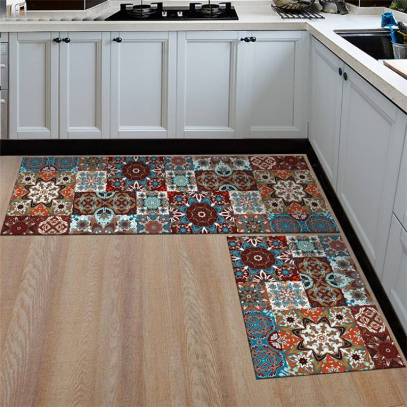 Absorbent Non-Slip Bath & Kitchen Mat Set