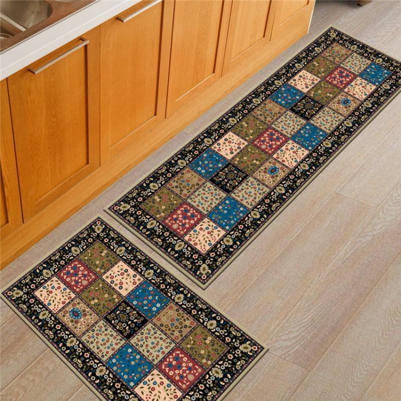 Absorbent Non-Slip Bath & Kitchen Mat Set