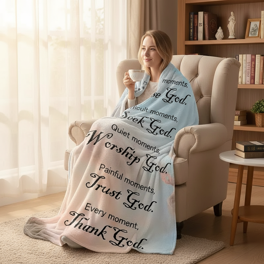 Bible Verse Blanket lifestyle