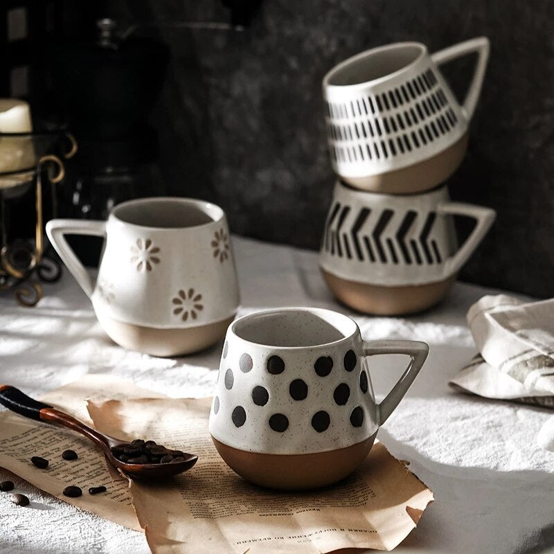 Unique Large Capacity Handmade Ceramic Mug