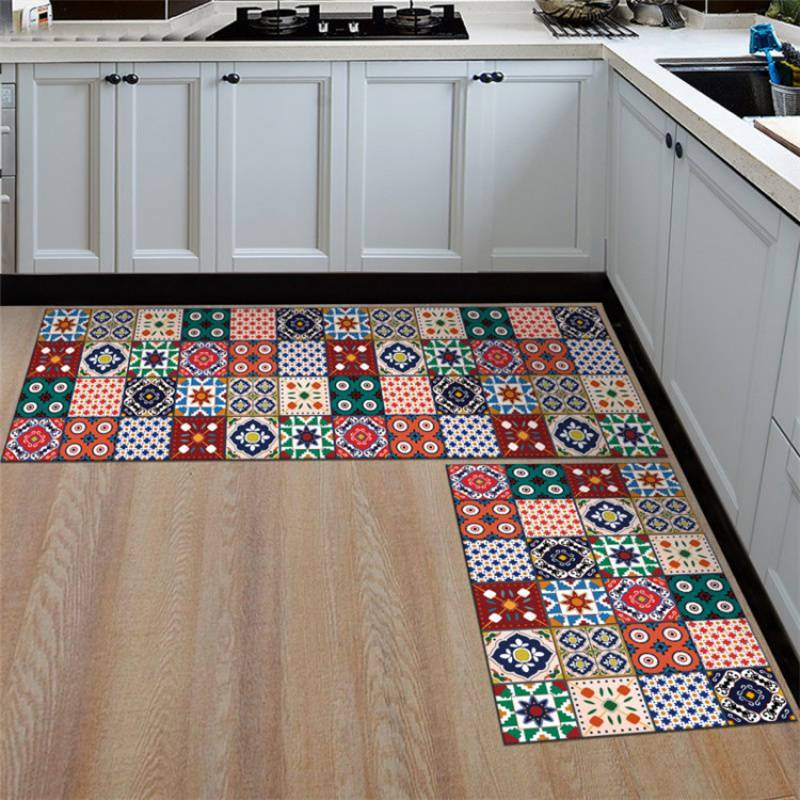 Absorbent Non-Slip Bath & Kitchen Mat Set