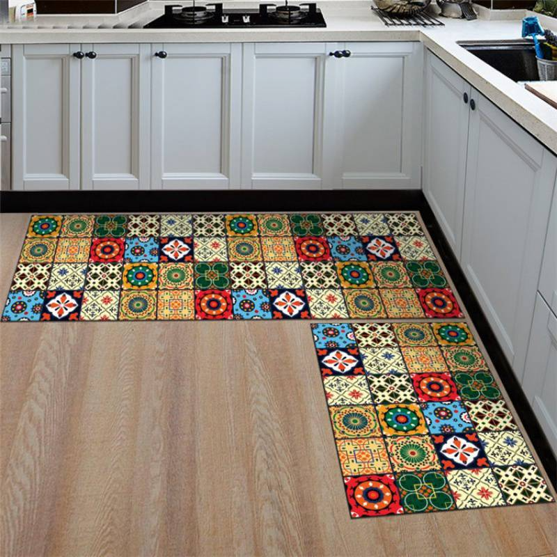 Absorbent Non-Slip Bath & Kitchen Mat Set